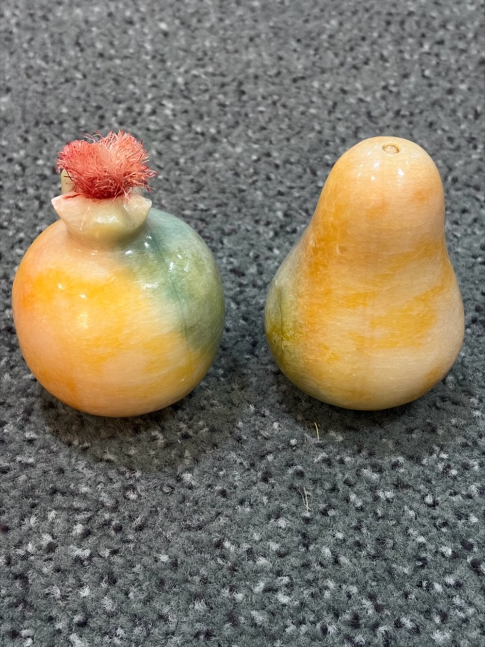 Italian alabaster stone fruit decor heavy